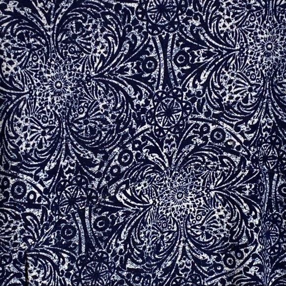 CHICO’S tunic top pullover blue and white small - Picture 6 of 9